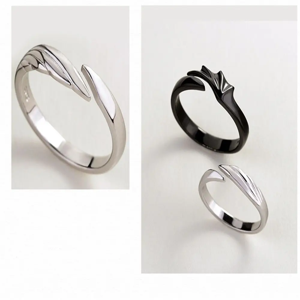 Выцветающее свадебное кольцо для помолвки предотвращающее аллергию с ангелом и