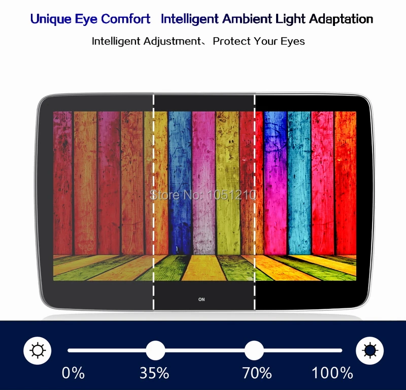 Ouchuangbo Автомобильный подголовник монитор Поддержка 1080P видео 13 3 дюйма android 9 0