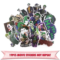 19pcs the clown sticker pack for scrapbooking album luggage laptop skateboard phone notebook decal waterproof decoration e0747
