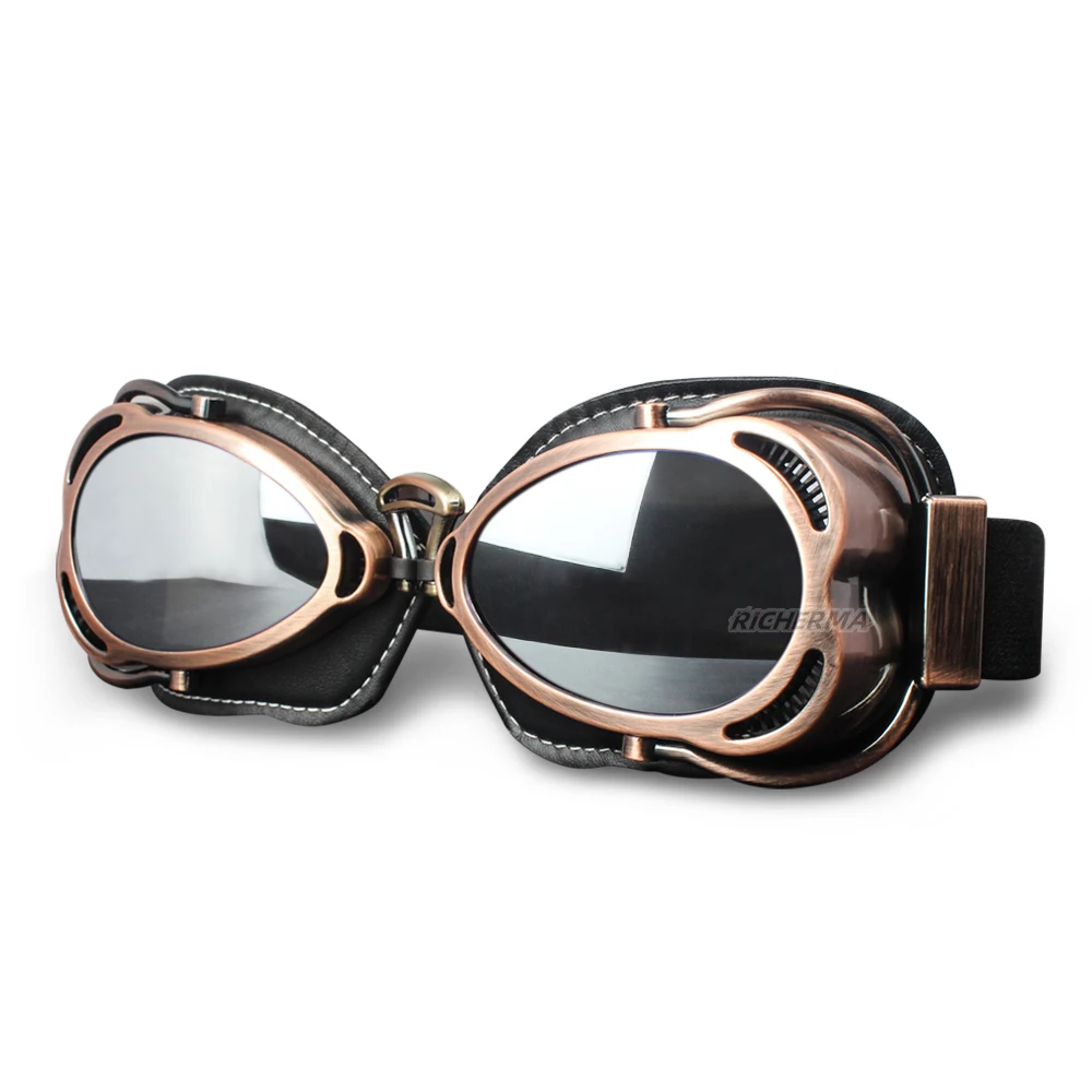 Мужские и женские очки для мотокросса в стиле стимпанк винтажные мотоциклетные