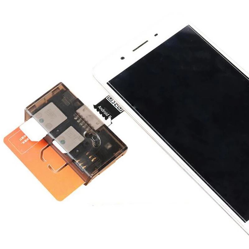 Адаптер для SIM-карты с 4 слотами устройство чтения SIM-карт несколькими Mini SIM Nano