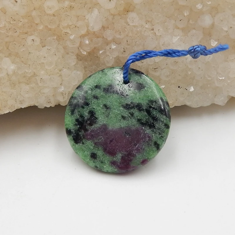 

Оптовая продажа, подвеска из драгоценного камня, рубина и зоизита 22x4 мм 5 г