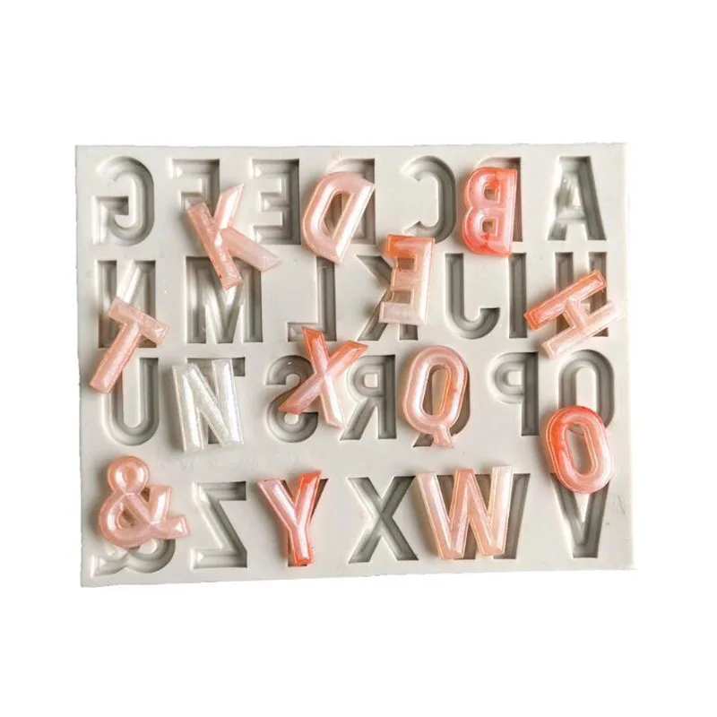 

Alphabet Letter Number Silicone Mold Trays Chocolate Mold Fondant Ice Cube Cream Cake DIY Making Tool Stars Decor Mould