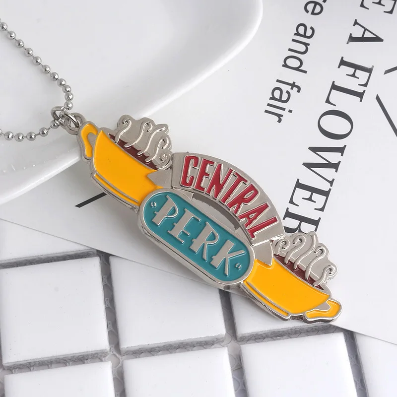 Друзья Шарм ожерелье ТВ шоу центральный Перк кулон Любителя кофе цепь для женщин