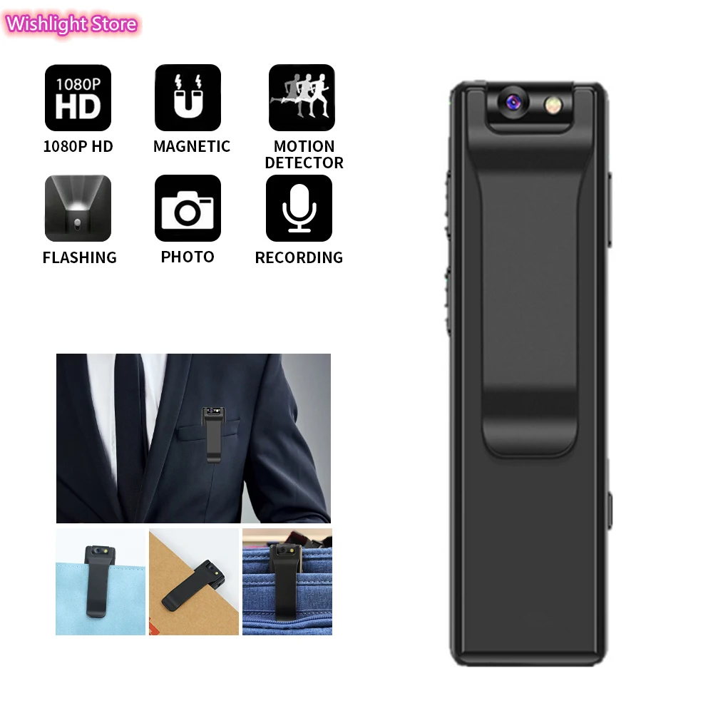 

Z3 1080P HD Mini Digital Camera DVR DV Magnetic Wearable Body Pen Micro Cam Motion Detection Loop Recording Video Camcorder