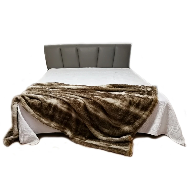 

American style fur bedside blanket,150*230cm striped wearable comforter, sofa cover, pet blankets ,artificial fur blanket