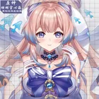 Игровой коврик для мыши для косплея Genshin Impact Sangonomiya Kokomi 3D мягкий гелевый игровой коврик с поддержкой запястья Аксессуары