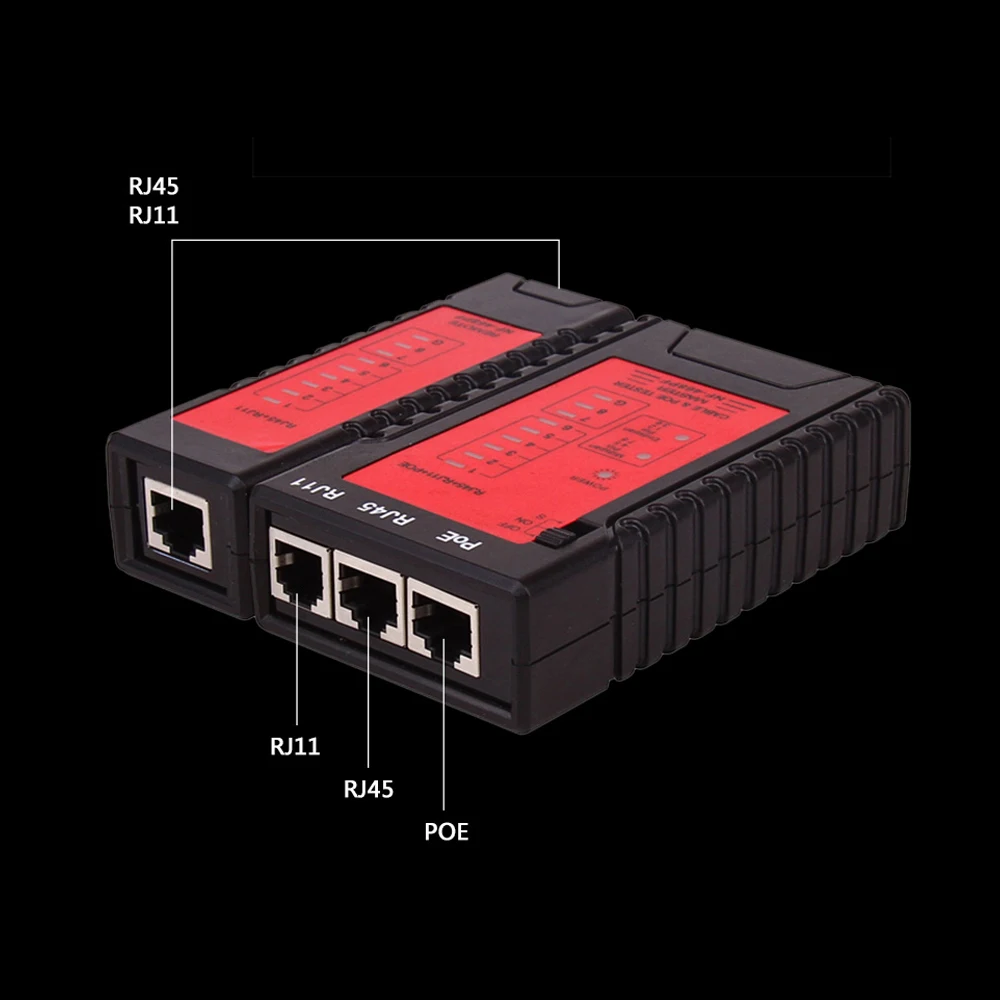 NF-468PF RJ45 RJ11 PoE Switch Tester Network Cable for Ethernet LAN Landline Phone Wire Testing Tool | Инструменты