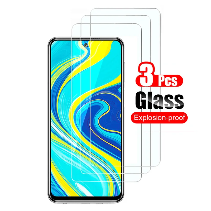 Закаленное стекло для Xiaomi Redmi Note 9 Pro Max защитная пленка экрана 9s Стекло 9H 3 шт. |