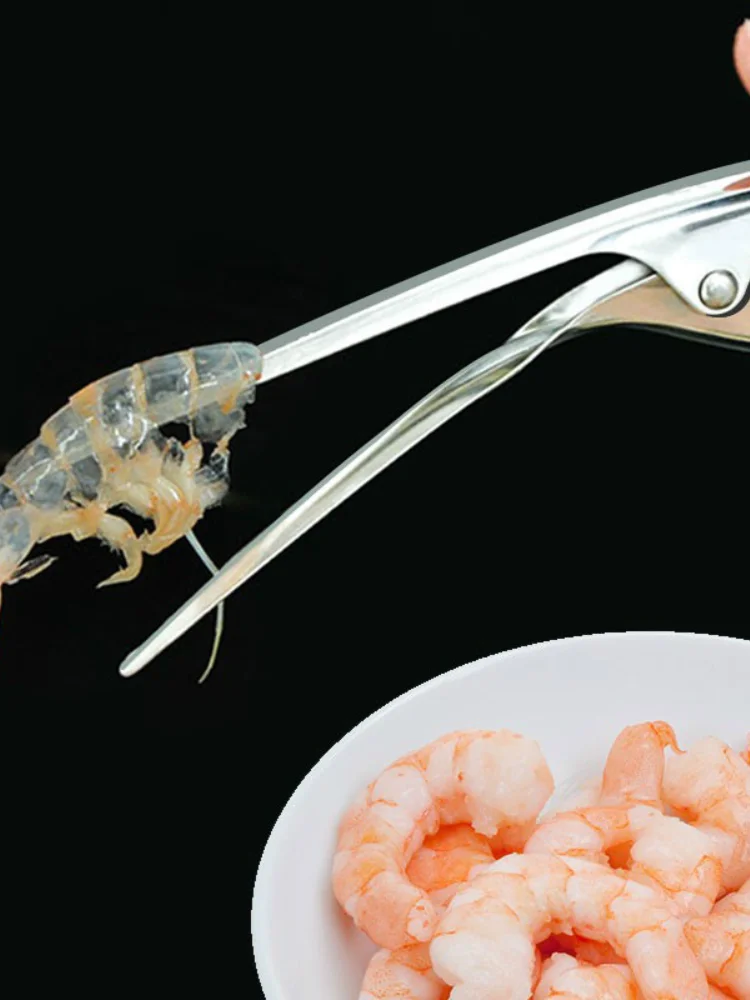 

Stainless Steel Shrimp Peeler Prawn Shrimp Deveiner Fishing Knife Lobster Shell Remover Peel Device Kitchen Seafood Tools