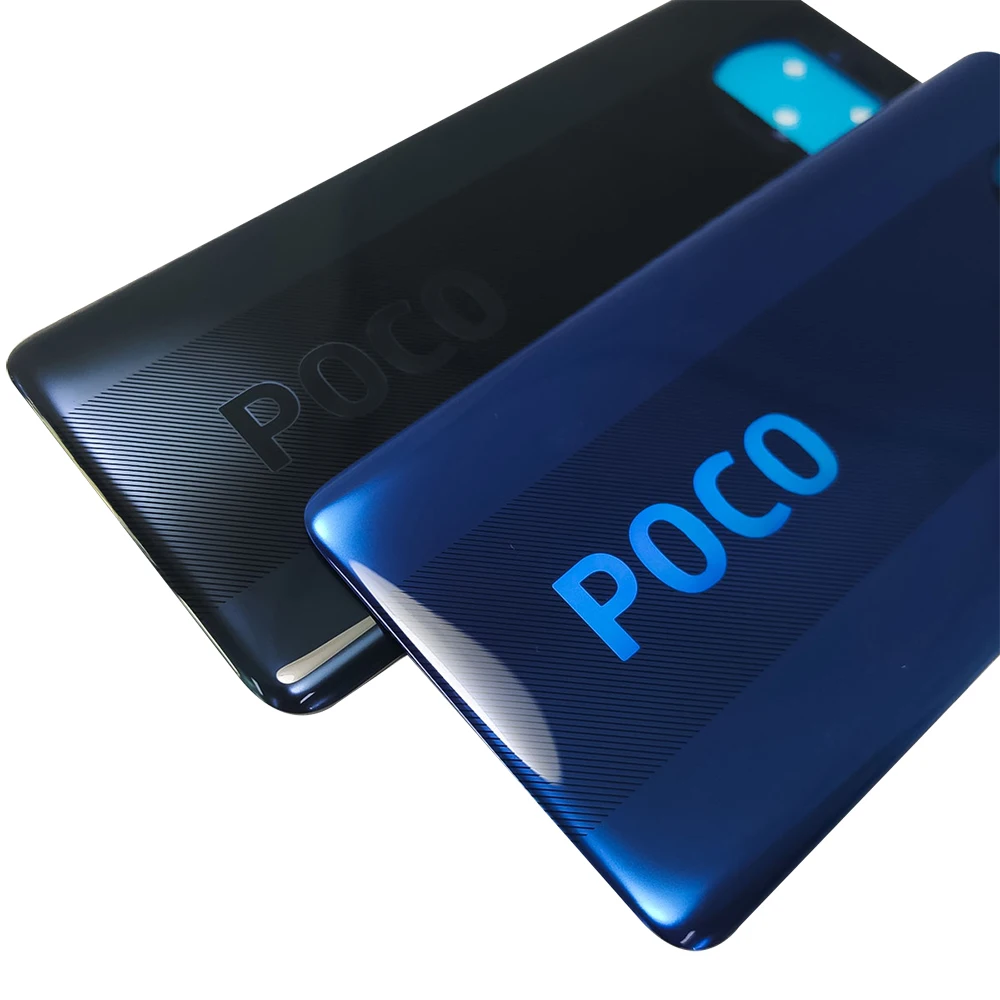 original for xiaomi poco x3 battery cover for xiaomi poco x 3 rear battery cover housing back case replacement parts free global shipping