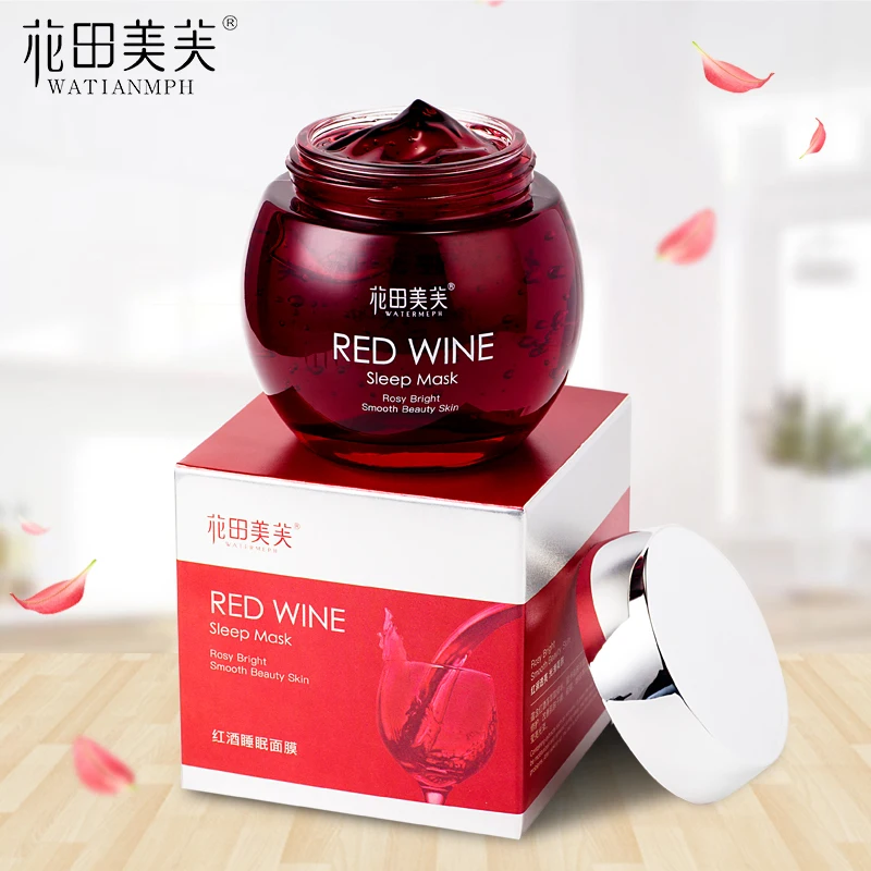 Увлажняющая маска для лица с эффектом красного вина 120 г|Средства ухода и маски| |