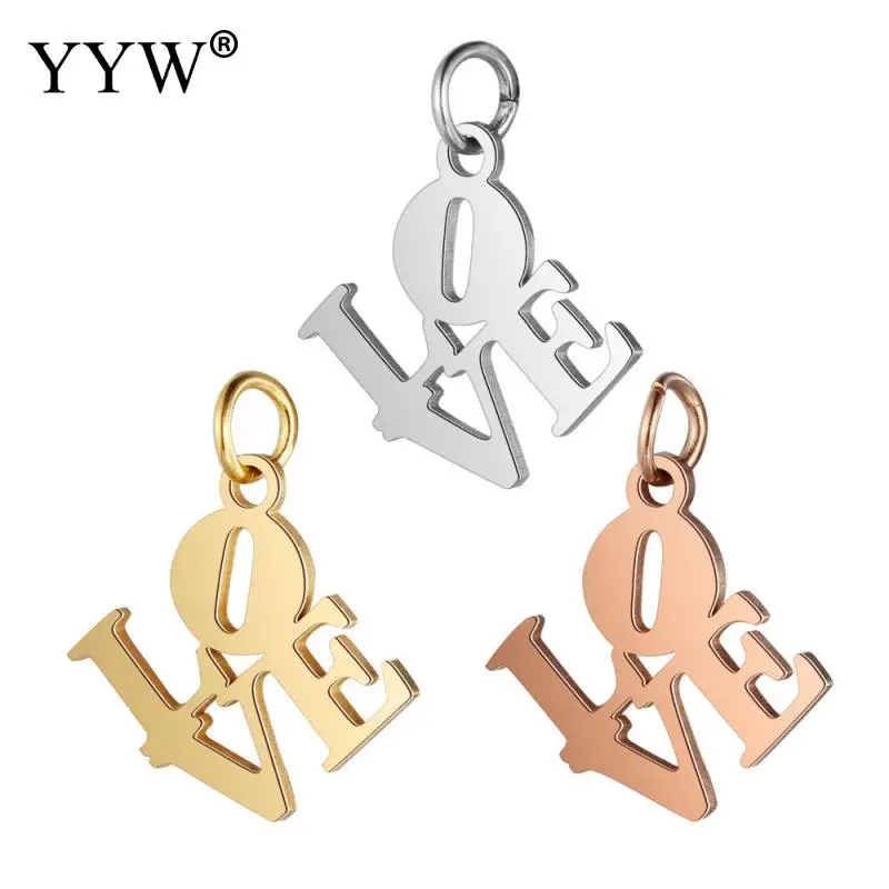 Подвеска в виде букв алфавита из нержавеющей стали 10 шт./лот | Украшения и