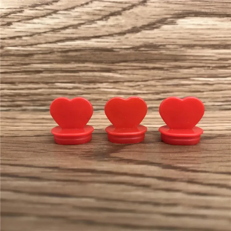 Disposable coffee cup injection cap heart shape blue red black pink leakproof cup cover love plug creative decoration stoppers images - 6