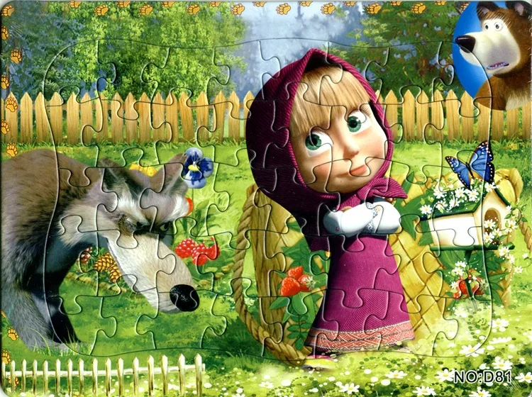 2 шт./лот 40 шт. пазлы Martha and Bear Story детские развивающие игрушки | Игрушки и хобби