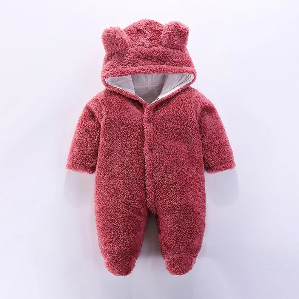 2020 Newborn Winter Baby Jumpsuit Girl Polyester Hooded Overalls For Infant Unisex Boy Rompers 3M 6M Kids Clothes | Детская одежда и