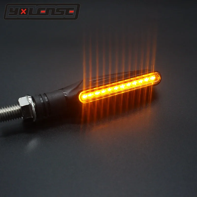 

Universal Motorcycle LED Flexible Turn Signal Indicator Amber Light For Honda For Kawasaki For Harley For Yamaha For BMW