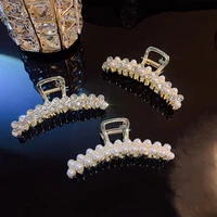 elegant 2021 pearl hair clips for women hairpins hair accessories girls hair crab headwear hairgrip fashion barrettes jewelry