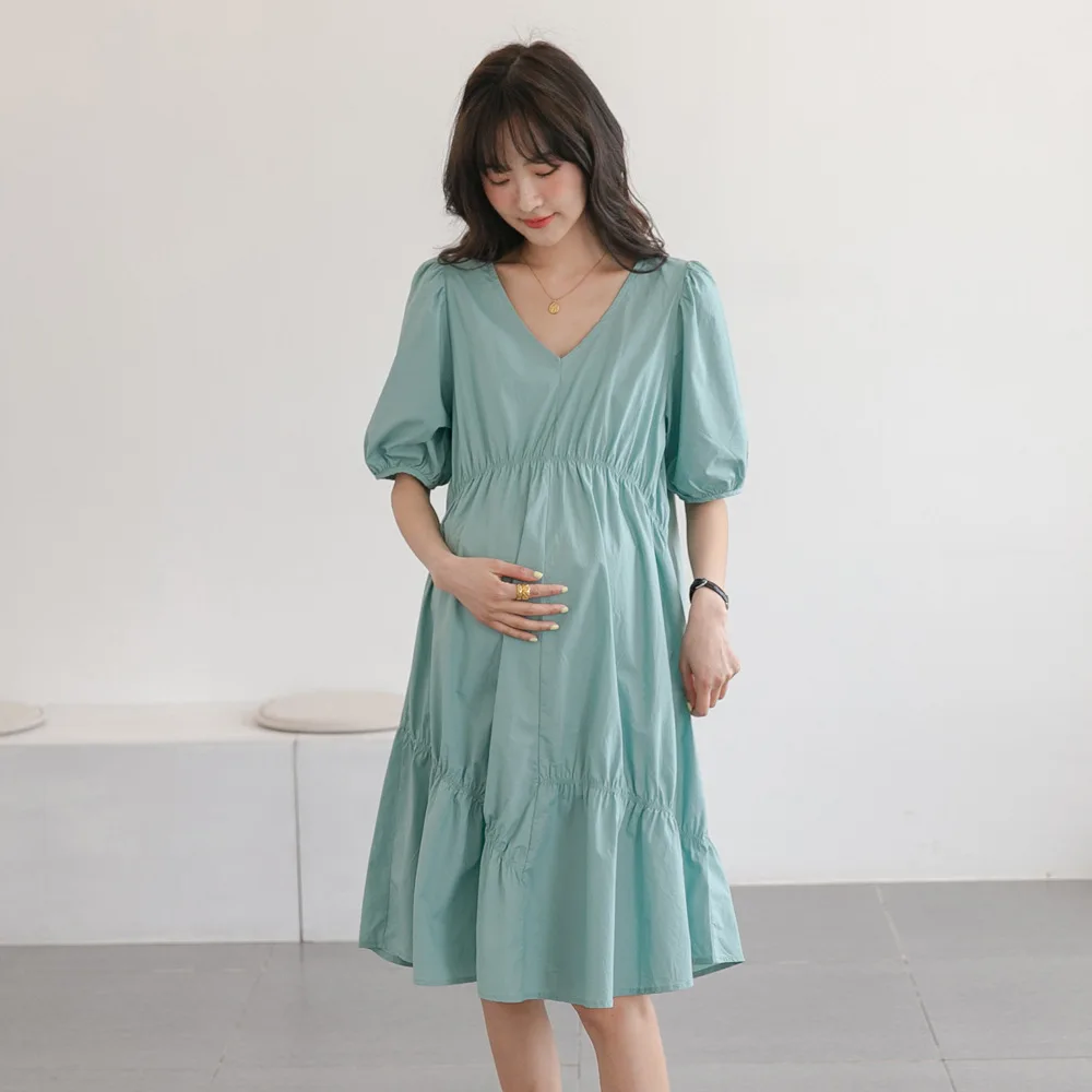 

Women's Dress Summer New Pregnant Dress Korean Fashion Dress Maternity Dresses for Photo Shoot