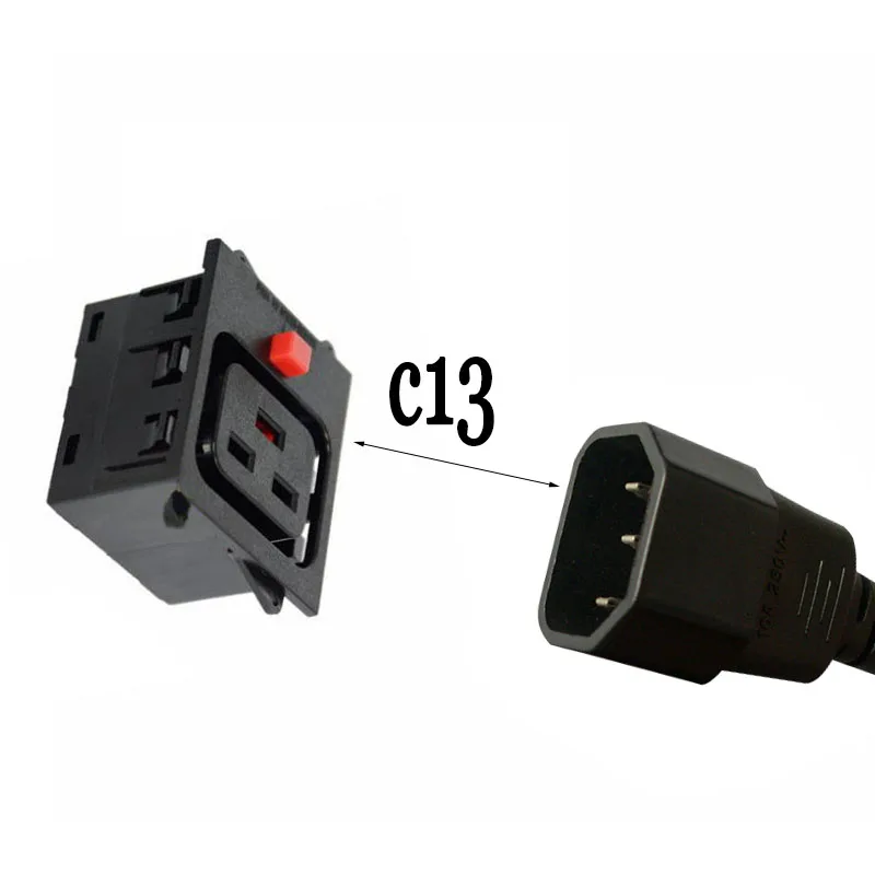 PDU UPS электрическая розетка IEC C19/C13 с анти-триппонной розеткой встроенная