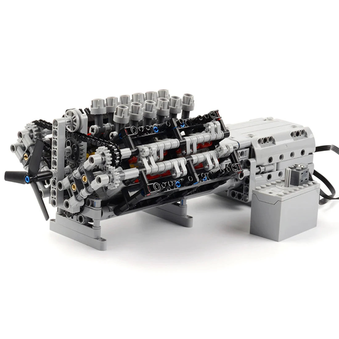 

851 шт., Детский конструктор MOC V12, с переменной скоростью