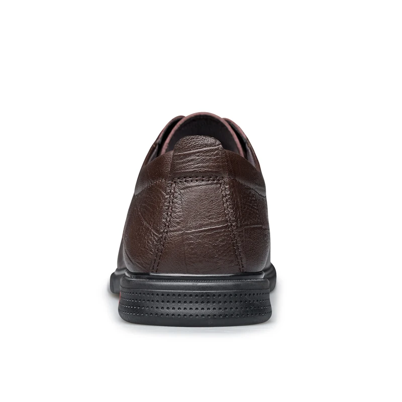 Мокасины мужские из натуральной кожи мягкие повседневные туфли на шнуровке