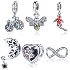 Бусины чашка из серебра 100% пробы, для браслетов 3 мм