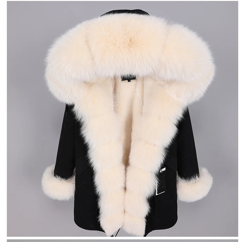 Женская зимняя одежда новая искусственная меховая подкладка парка негабаритных