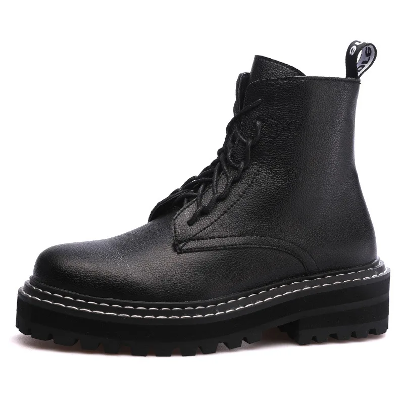 Роскошная брендовая Новинка 2019 модные женские сапоги из 100% воловьей кожи Зимние