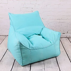 Canvas-Sky blue Кресло мешок диван для отдыха стулья сиденье мебель для гостиной без наполнения ленивая подушечка на сиденье Beanbag стул в виде ракушки - Цвет: Canvas-Sky blue