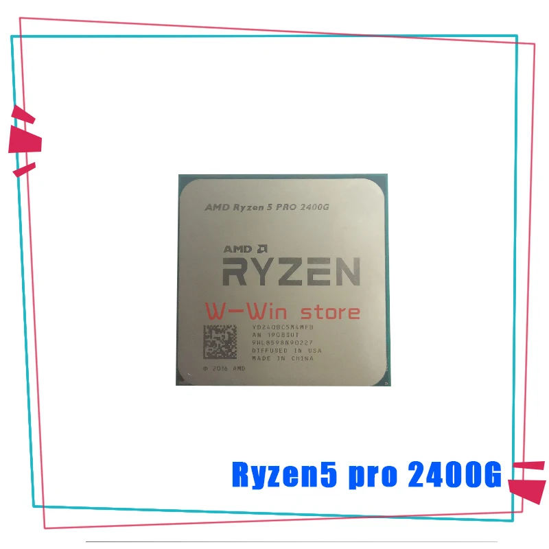 Процессор AMD Ryzen 5 Pro 2400G R5 четырехъядерный процессор 3 6 ГГц 65 Вт YD240BC5M4MFB Socket AM4 |