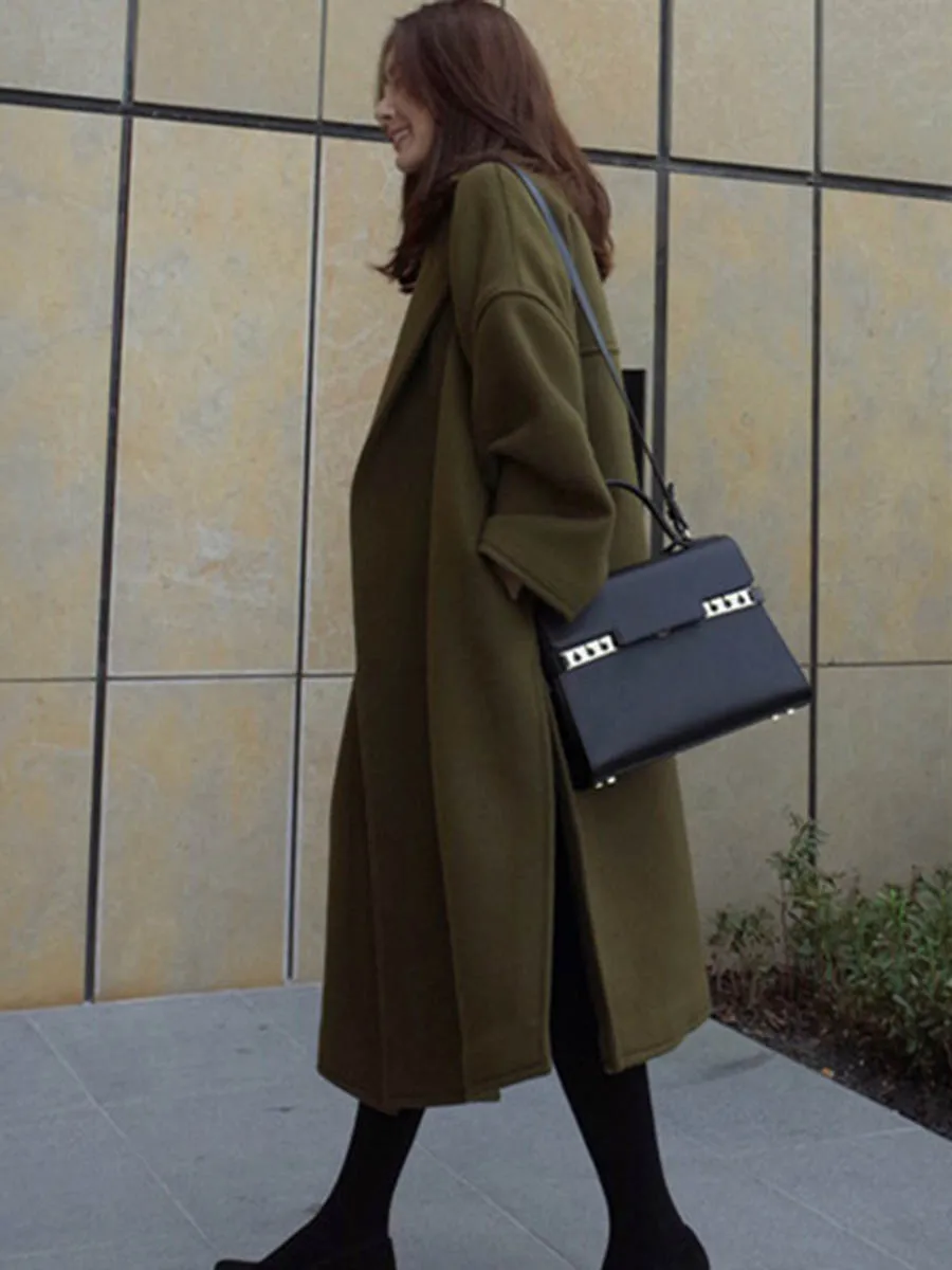 Длинное женское зимнее пальто теплое 2019 корейский стиль простая Свободная