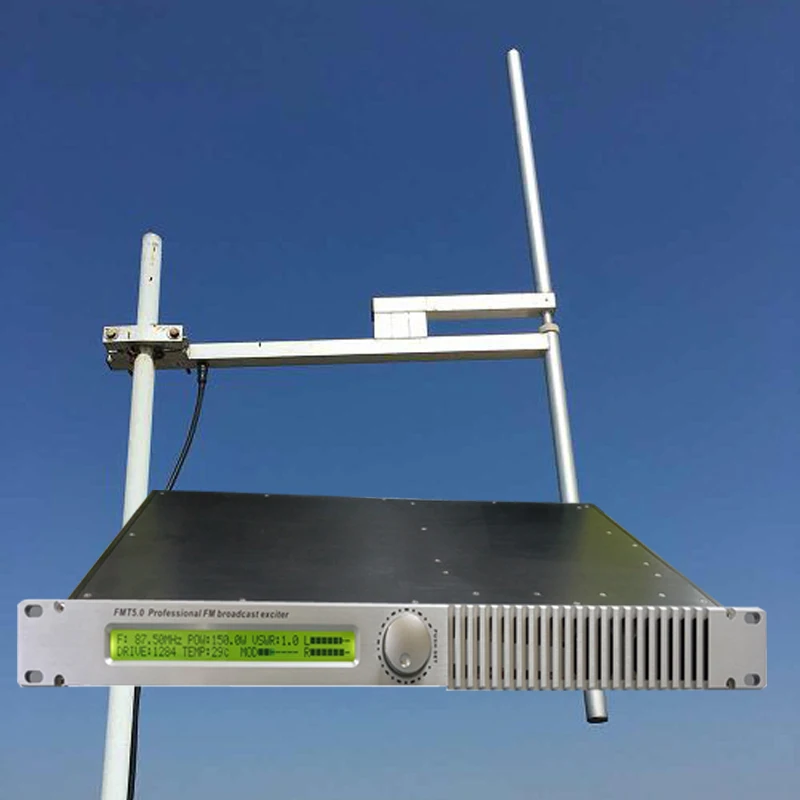 FMUSER FSN-150 150 Вт FM-передатчик радиостанция + стандартная антенна для вещания привод