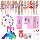 Аксессуары для кукол, сказочный гардероб, подвесные сумки, набор для стиральной машины, наряд для кукольного домика, миниатюрная мебель, подходит для Барби, сестричка Келли