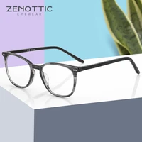 zenottic high quality acetate optical glasses frames for men women vintage square myopia prescription eyeglasses oculos de grau