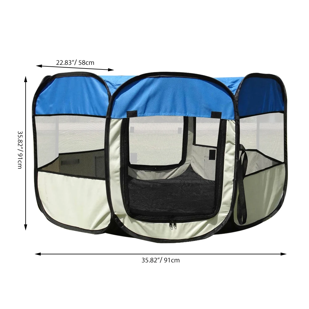 

Portable Tent Large Small Dogs Outdoor Dog Cage Waterproof Oxford Foldable Indoor Playpen Puppy Cats Pet Dog Cat Room