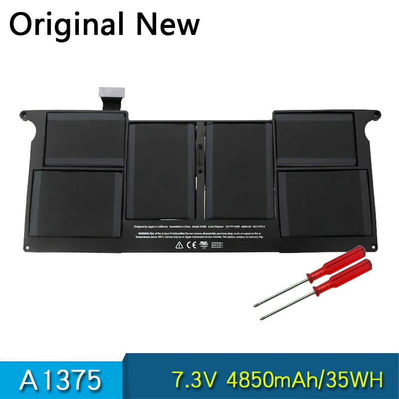 

New Original Battery A1375 For Apple MacBook Air 11" A1370 MC506 MC505 MC506LL/A MC505LL/A 202-6920-A 2010 Year