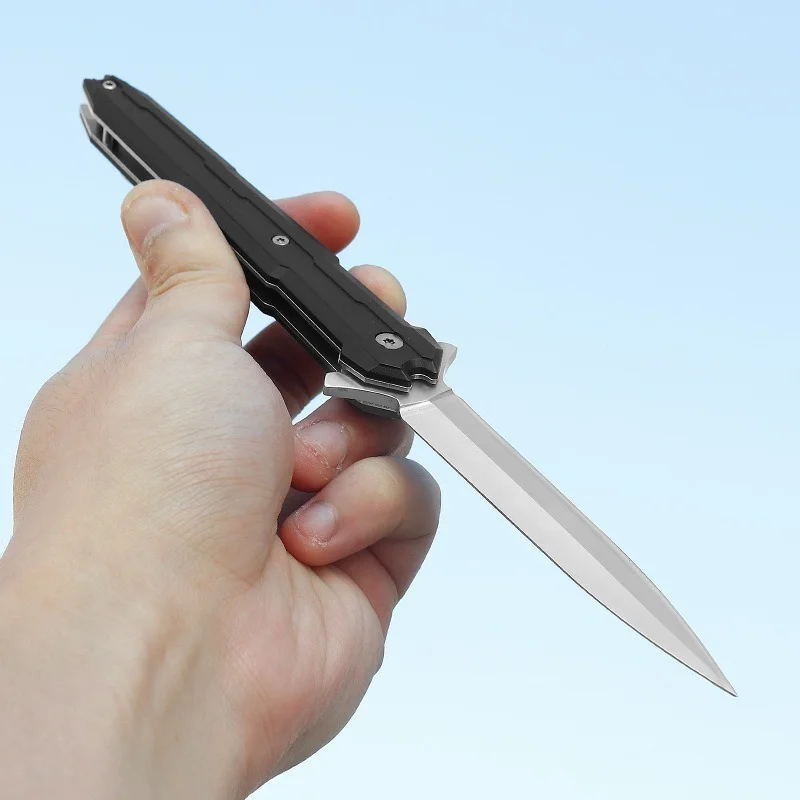 Стальной складной карманный нож D2 портативный Походный для самообороны мини-нож