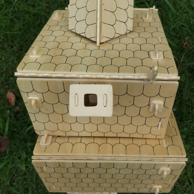 Деревянный 3D головоломка Дом DIY Кукольный дом вилла модель Собранный миниатюрный кукольный домик развивающие ролевые игры игрушки для детей девочек