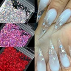 Голографические Блестки для ногтей, 1 шт., в форме лазерной звезды, блестящие хлопья, Блестки Дизайн ногтей декоративных элементов, аксессуары для маникюра