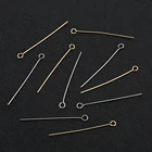 Шт.Лот, шпильки из нержавеющей стали, золотистыесеребристые, длиной 1520253035404550 мм, фурнитура для изготовления ювелирных изделий ручной работы сделай сам, 100