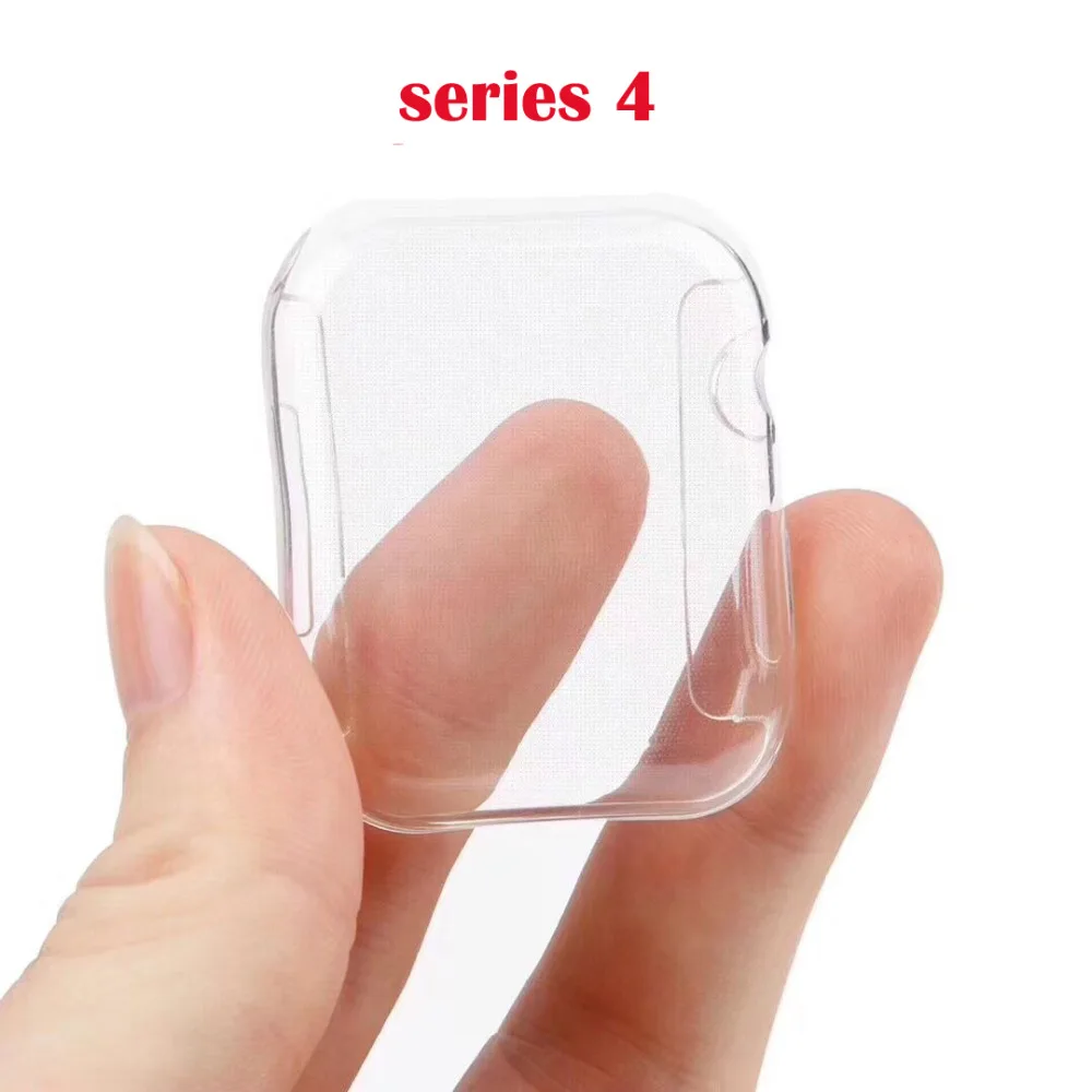 Новейший мягкий Силиконовый ТПУ защитный чехол для Apple Watch band Series 5 4 3 2 1 оболочка 40 мм 44 мм