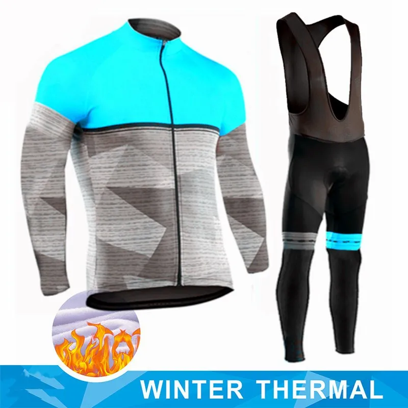 

New 2022 Winter Thermal Fleece Cycling Jersey Set Maillot Ropa Ciclismo Keep Warm MTB Bike Wear Bicycle Clothing Cycling Set