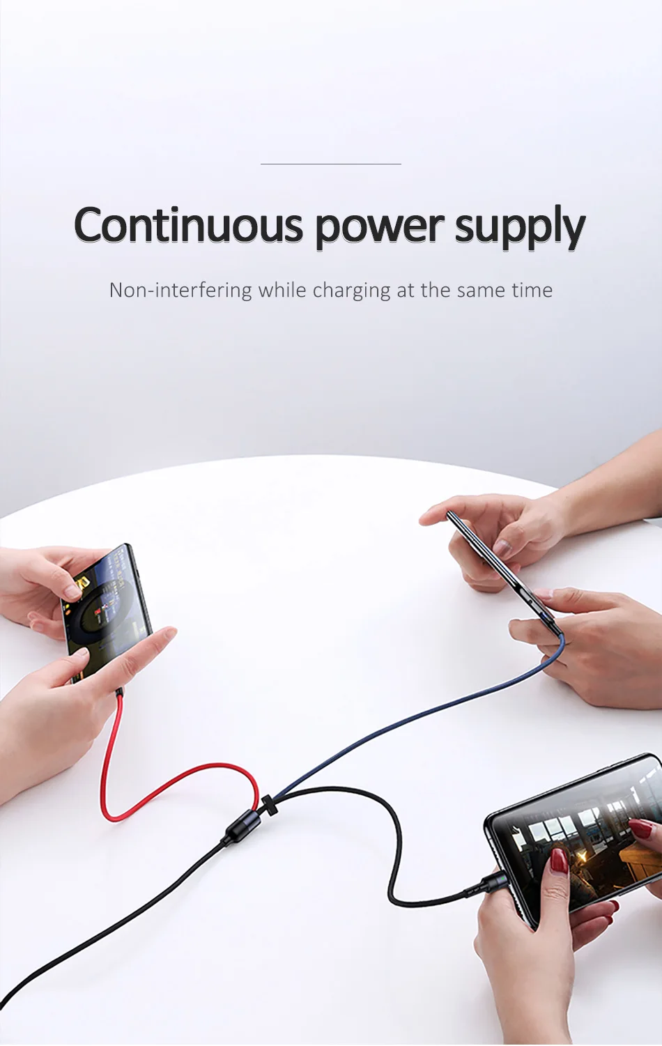 3 в 1 USB кабель для iPhone X 8 7 6 6S Plus Micro USB для Xiaomi type-C кабель для samsung S9 S8 зарядный кабель 2A шнур зарядного устройства