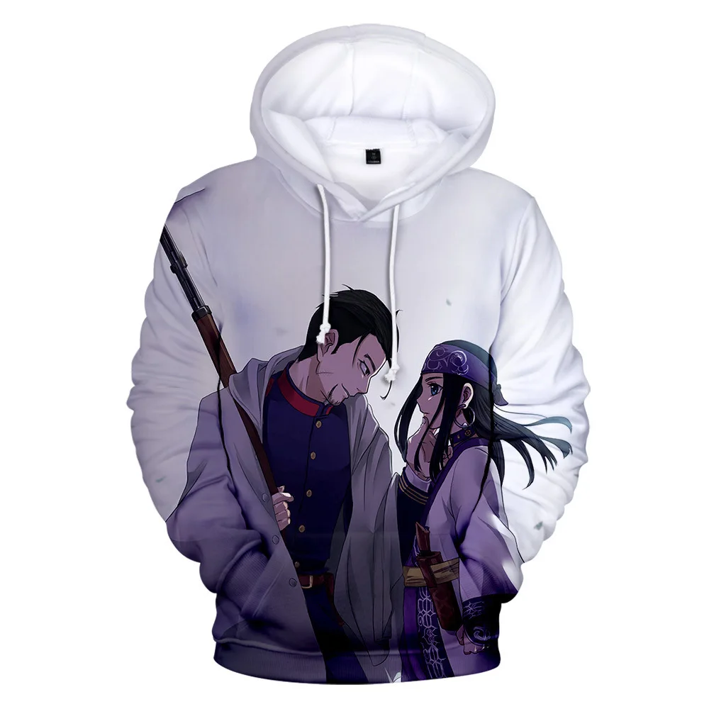 

2020 Creative Hoodies GOLDEN KAMUY 3D Print Hoodie Men Women Harajuku Sweatshirt Streetwear Anime Pullover Clothes