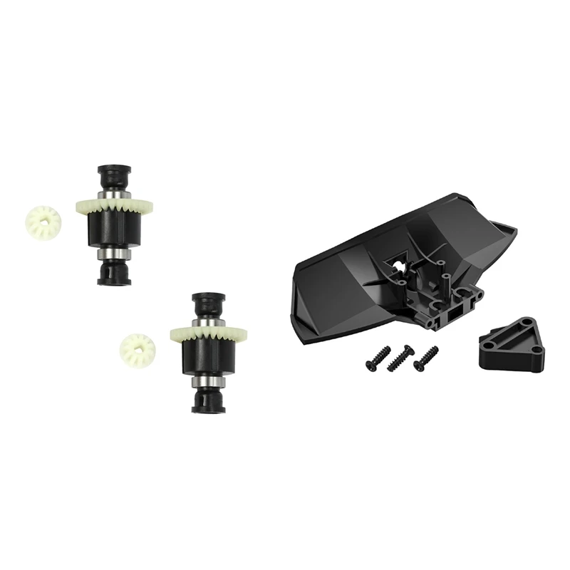 

2Pcs Differential Assembly For SG 1603 SG 1604 SG1603 SG1604 1/16 & 1Set Rear Bumper Assembly Anti-Collision Component
