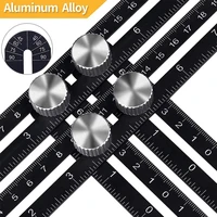 new 1230cm aluminum alloy four sided ruler measuring instrument template angle tool mechanism slides with angle finder
