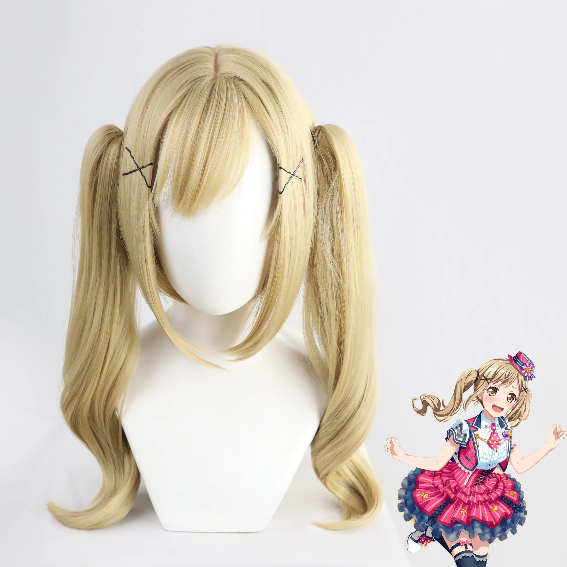 

BanG Dream! Ichigaya Arisa Wig Cosplay Heat Resistant Synthetic Hair Halloween Party +Free Wig Cap