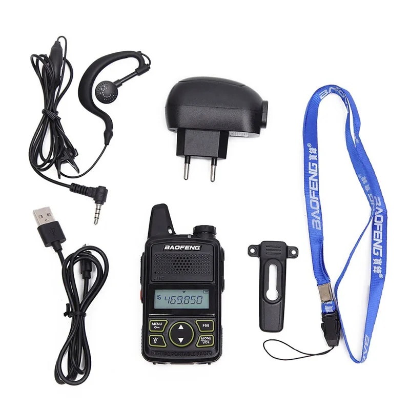 

Mini Mult Baofeng BF-T1 Kids Walkie Talkie UHF Portable Earphone Two Way Radio FM Function Ham Radio Baofeng T1 HF Transceiver