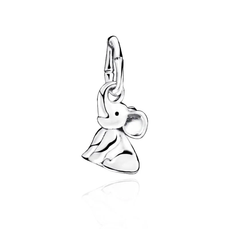 

2019 New 925 Sterling Silver Beads Elephant Pendant Charms fit original pandora Bracelets Women DIY Jewelry